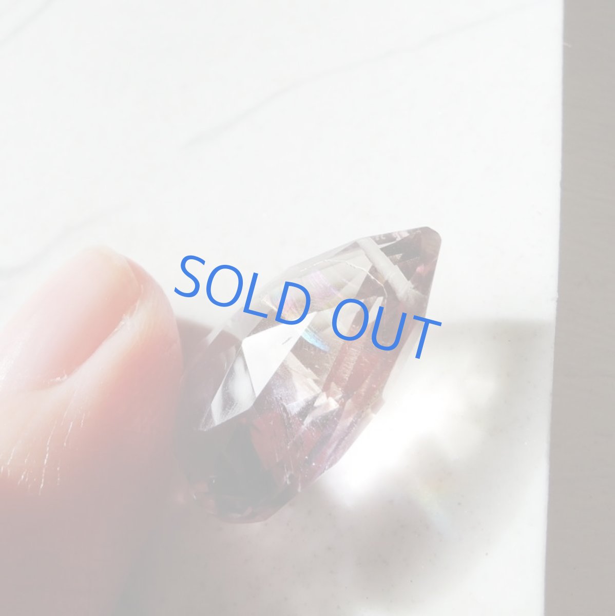 画像2: 【1点もの・レインボー入り】超大粒　ボリビア産非加熱　アメトリン　ペアシェイプ　14kgfネックレス約50cm (2)