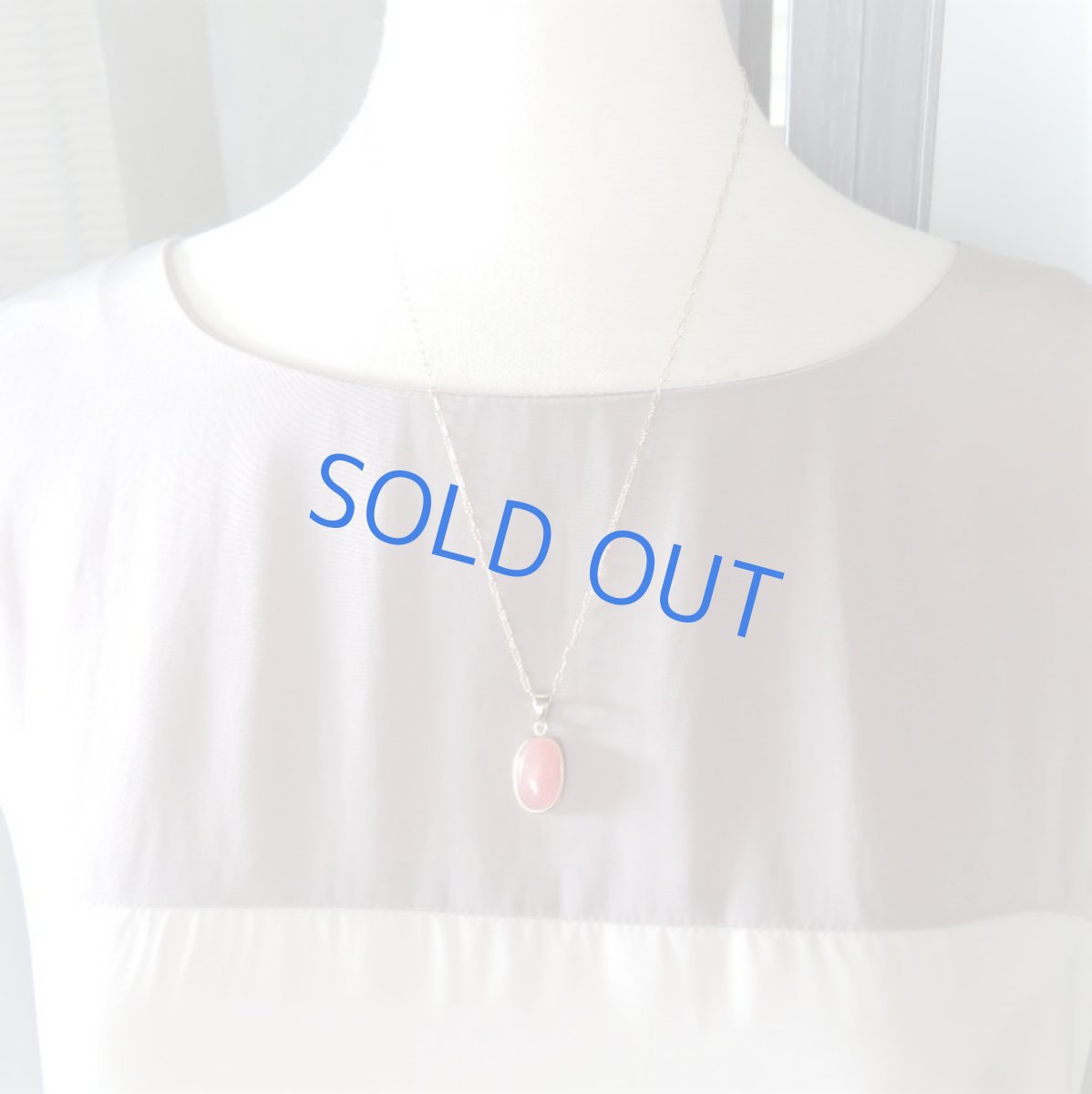 画像6: 【1点もの・B】大粒　アルゼンチン産インカローズ　ほっそりオーバル型　約50cm14kgfネックレス (6)