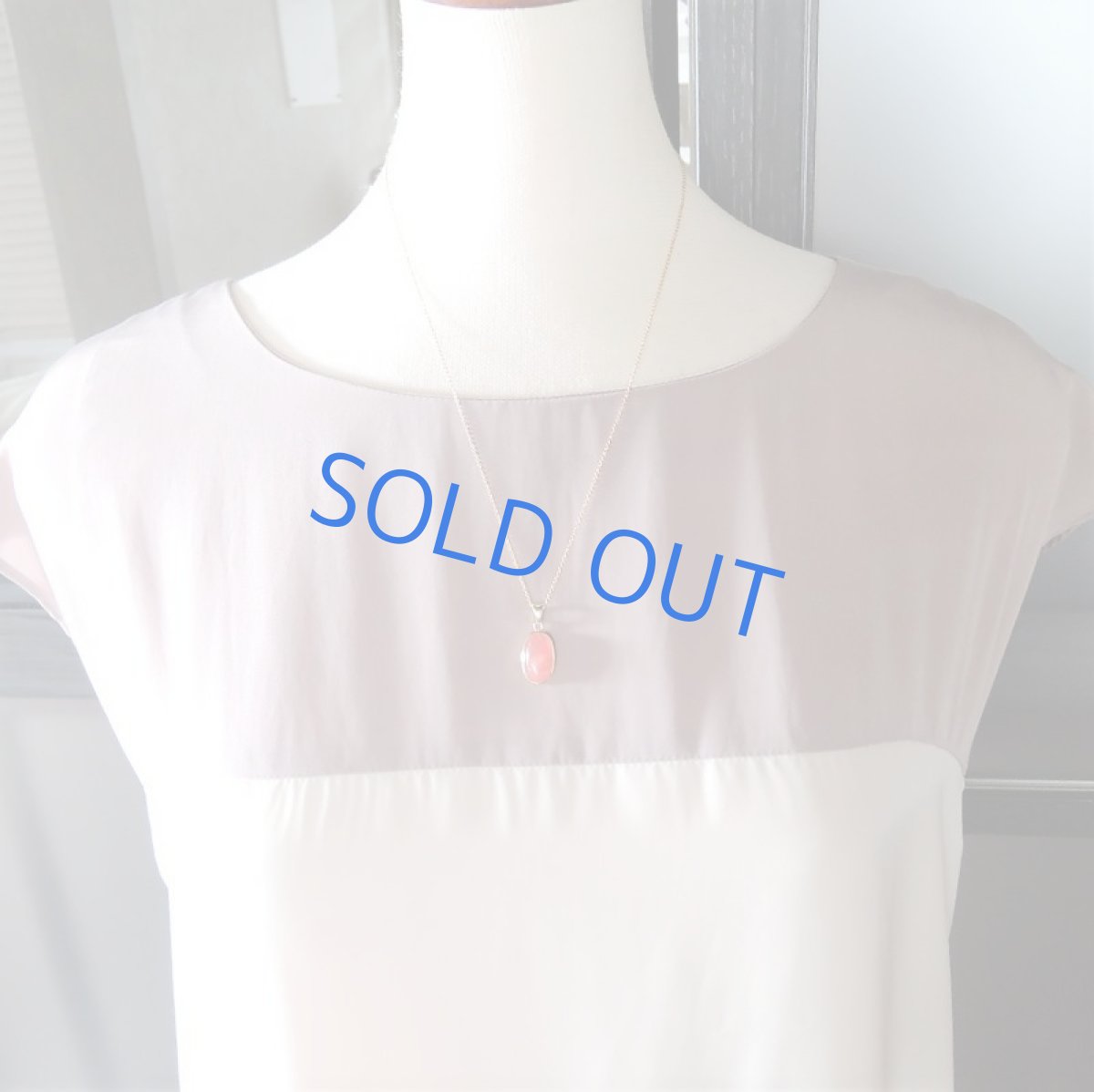 画像7: 【1点もの・C】大粒　アルゼンチン産インカローズ　ほっそりオーバル型　約50cm14kgfネックレス (7)