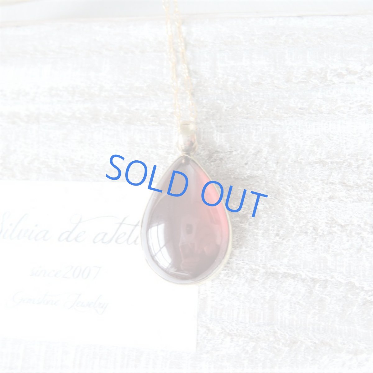 画像5: 【1点もの・B】超大粒 ヘソナイトガーネット しずく型 約50cm14kgfネックレス (5)