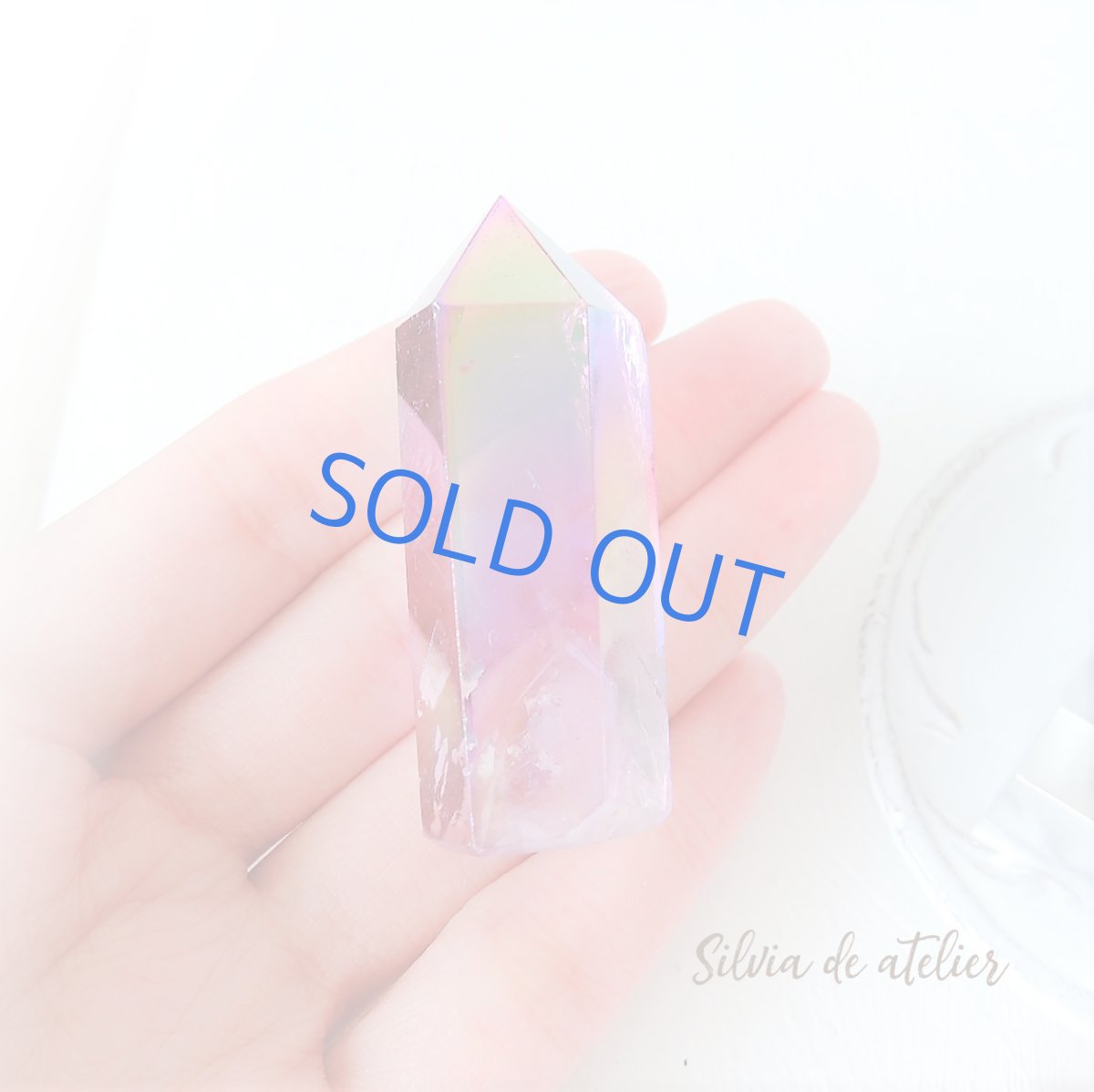 画像7: 【各限定1・SELECT】 チャクラカラー対応 オーラクォーツ結晶 音叉セット (7)