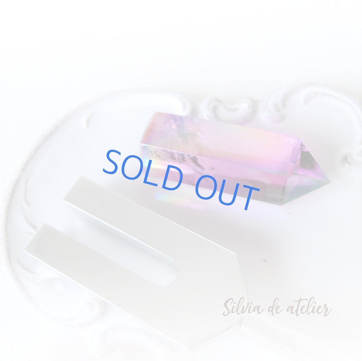 画像6: 【各限定1・SELECT】 チャクラカラー対応 オーラクォーツ結晶 音叉セット (6)