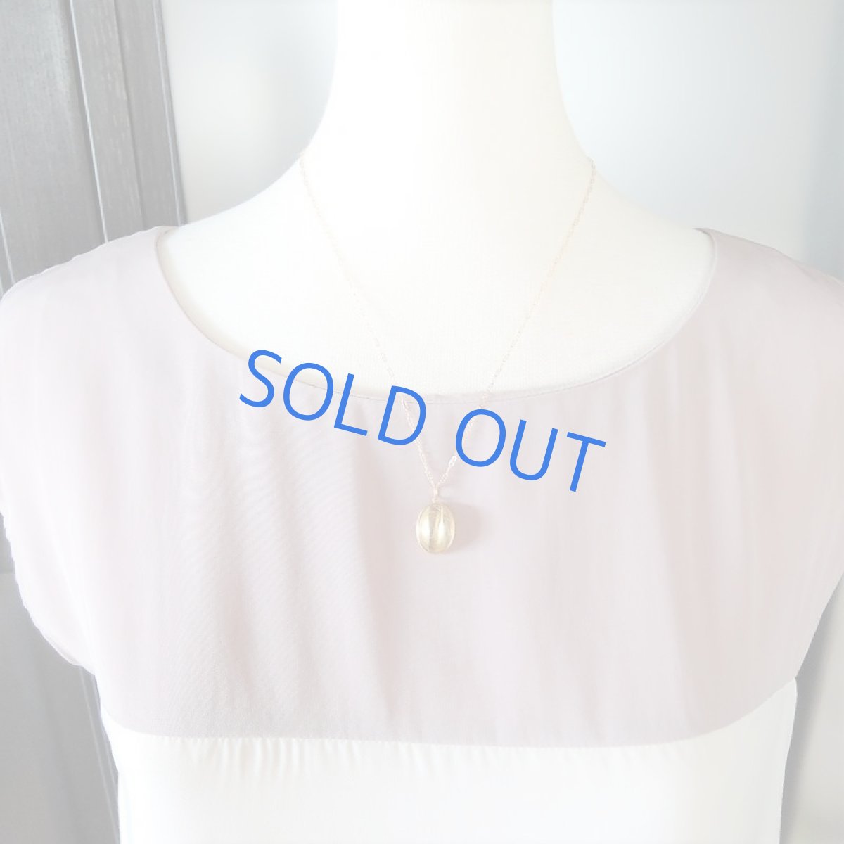 画像6: 1点もの　ブラジル産タイチンルチルクォーツ　マットフレームペンダント　14kgf約50cmネックレス (6)