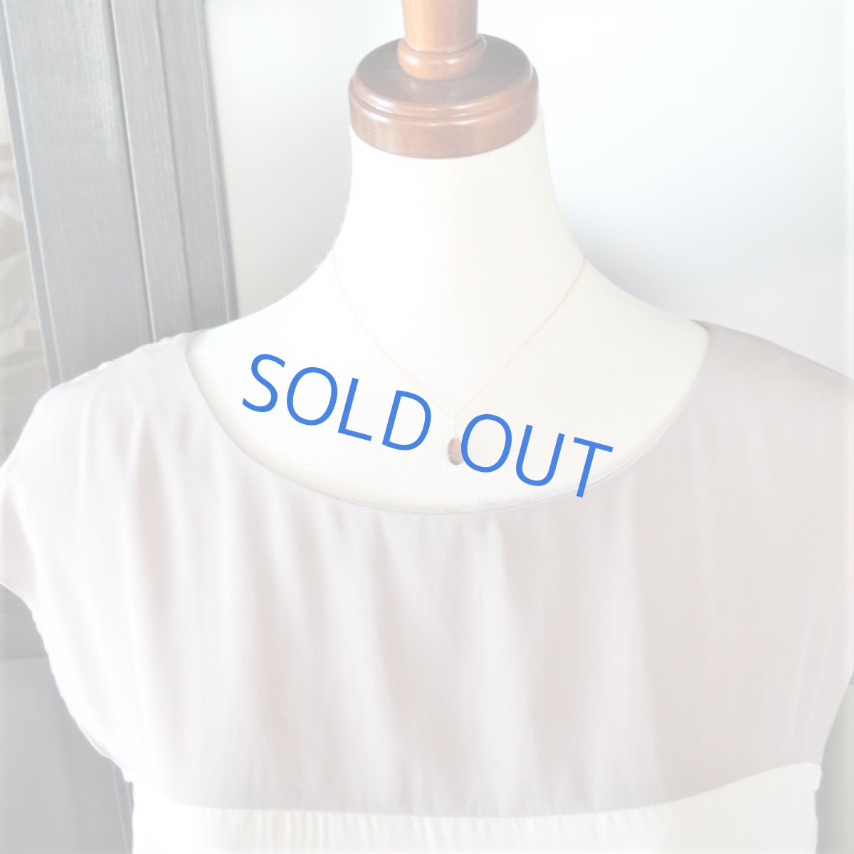 画像7: 【1点もの】ヘソナイトガーネット ペアシェイプコンケーブカット 約40センチ14kgfチェーンネックレス (7)