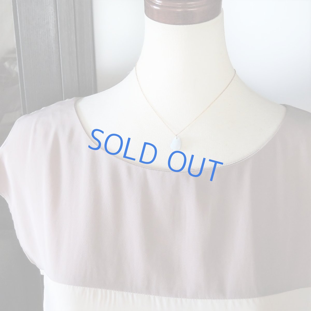 画像7: 【1点もの・E】オーストラリア産 ホワイトファイアオパール タブレット 約40センチ14kgfチェーンネックレス (7)