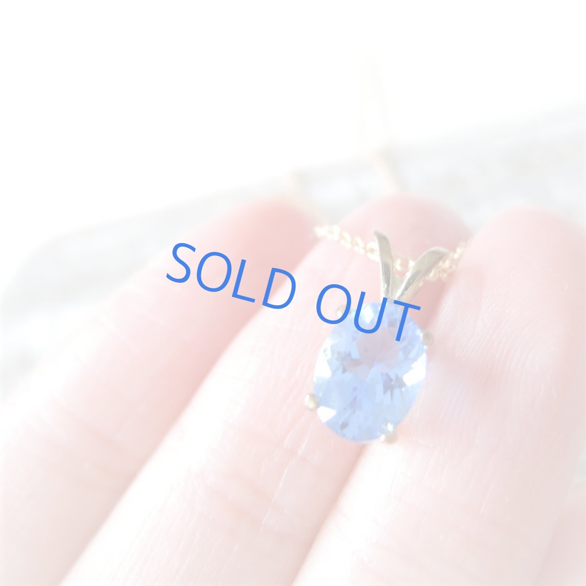 画像6: 【残り1】宝飾用ルース　シベリアンブルークォーツ　オーバルジェム　約40センチ14kgfチェーンネックレス (6)