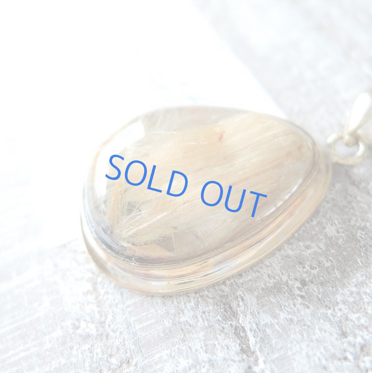 画像3: 【1点もの・C】ブラジル産タイチンゴールドルチルクォーツ フレームペンダント 14kgf約50cmネックレス (3)