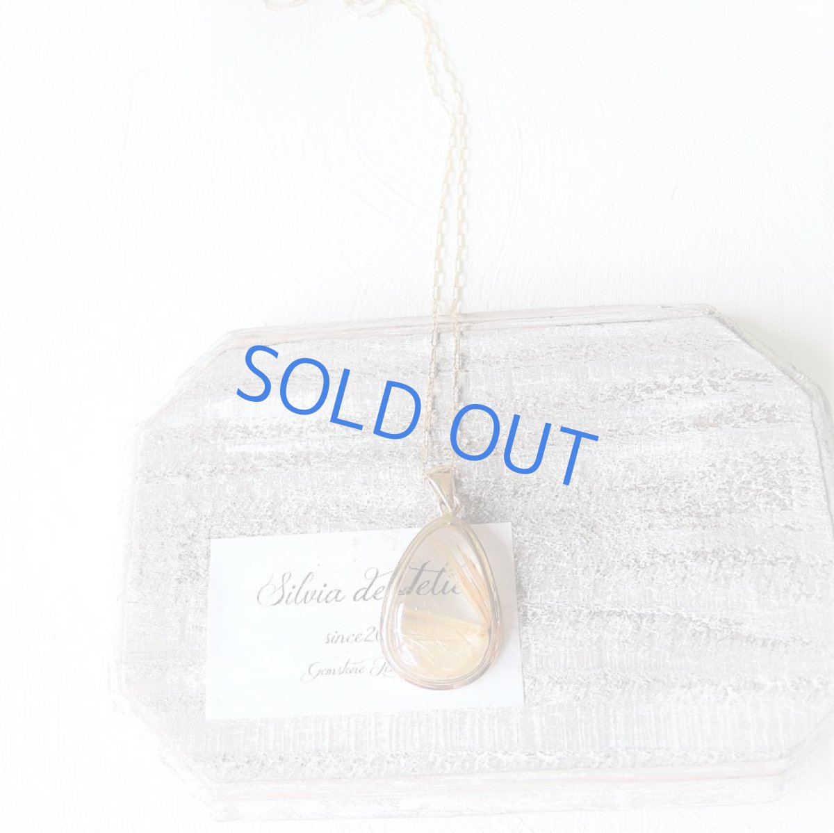 画像4: 【1点もの・A】ブラジル産タイチンゴールドルチルクォーツ　フレームペンダント　14kgf約50cmネックレス (4)