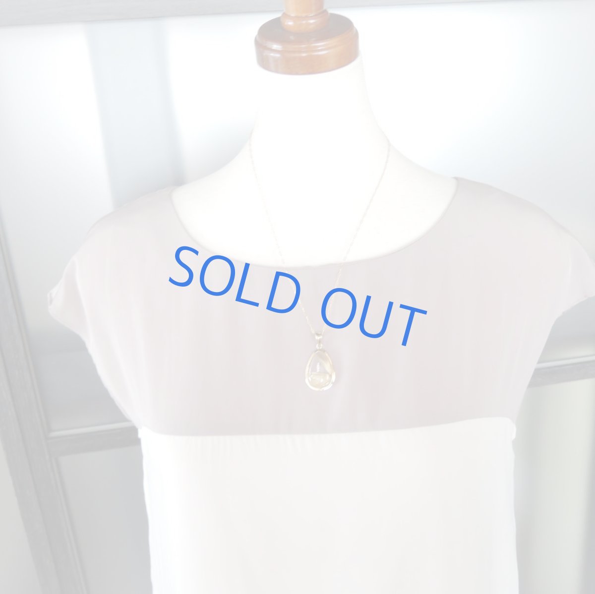 画像6: 【1点もの・A】ブラジル産タイチンゴールドルチルクォーツ　フレームペンダント　14kgf約50cmネックレス (6)