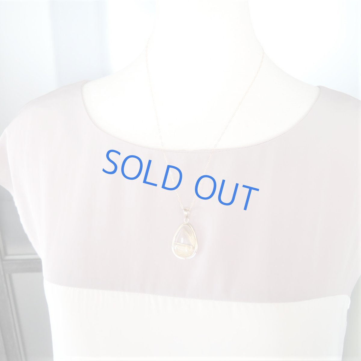 画像5: 【1点もの・A】ブラジル産タイチンゴールドルチルクォーツ　フレームペンダント　14kgf約50cmネックレス (5)