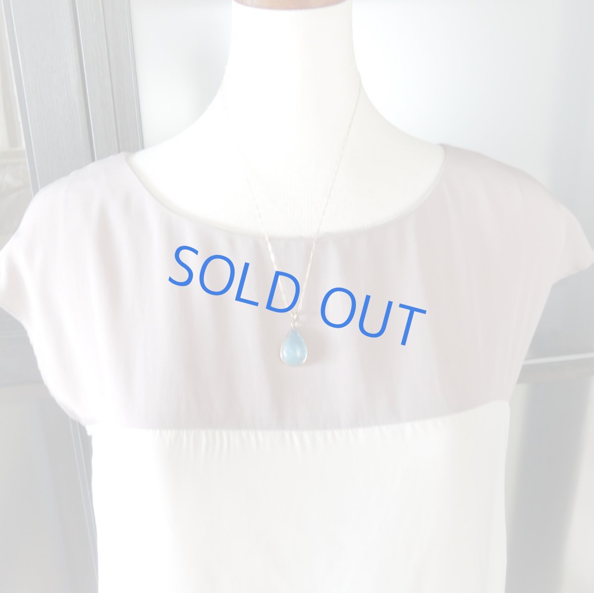 画像6: 【1点もの・C】超大粒 サンタマリアアクアマリン フレームペンダント 14kgf約50cmネックレス (6)