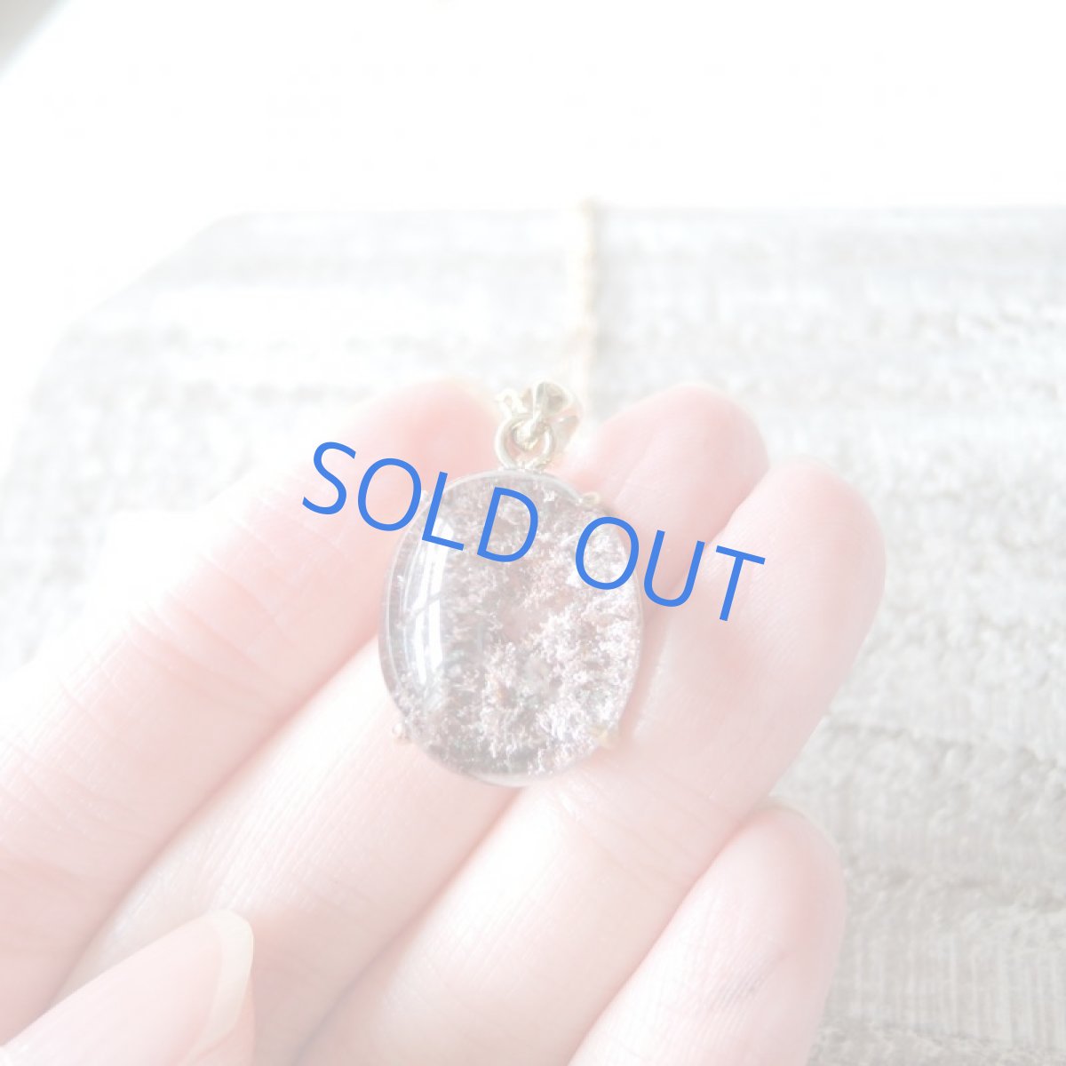 画像3: 【1点もの・C】桜の森風 ガーデンクォーツ 14kgf約50cmネックレス (3)