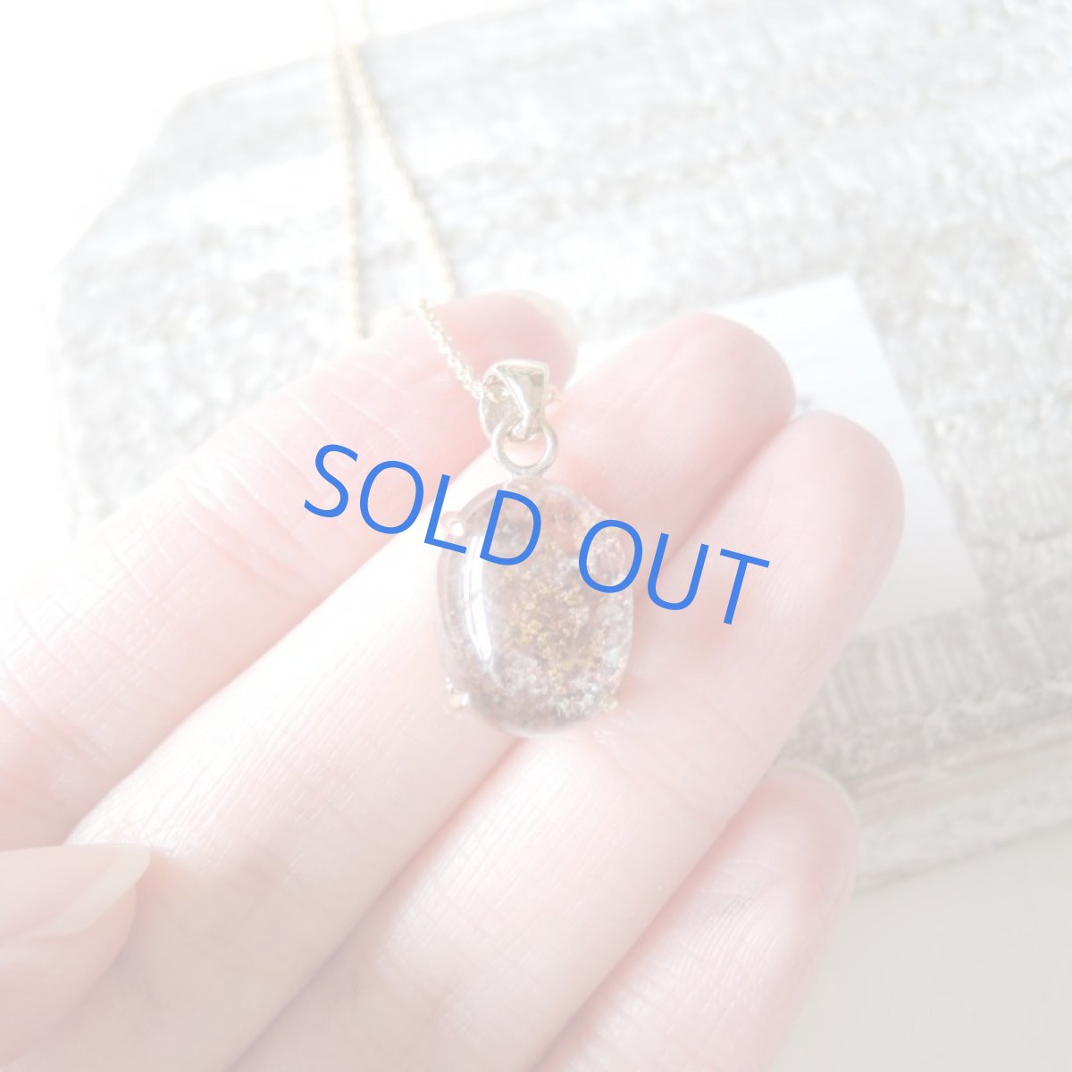 画像2: 【1点もの・D】サンゴ風 ガーデンクォーツ 14kgf約40cmネックレス (2)