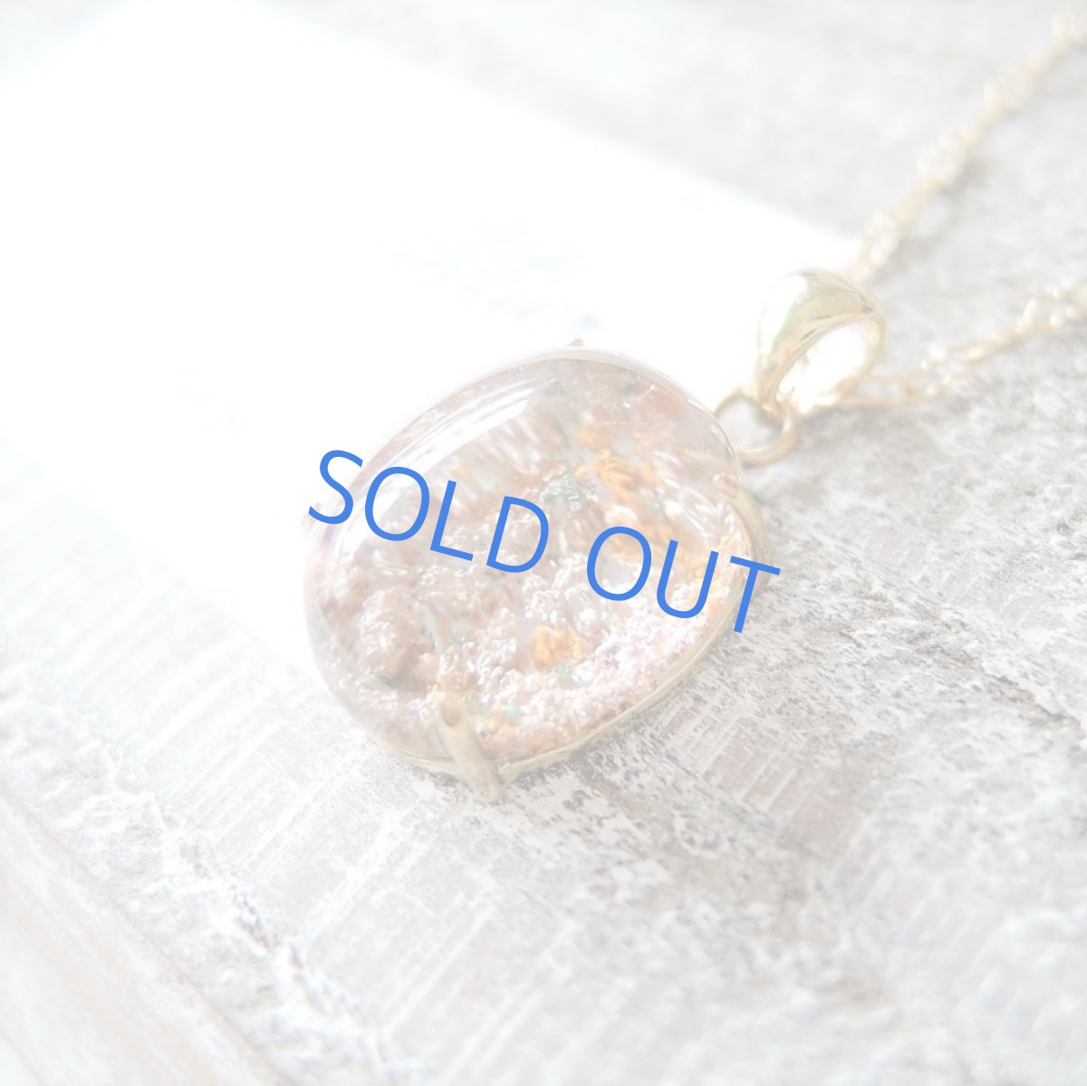 画像2: 【1点もの・B】赤サンゴ風　ガーデンクォーツ　14kgf約50cmネックレス (2)