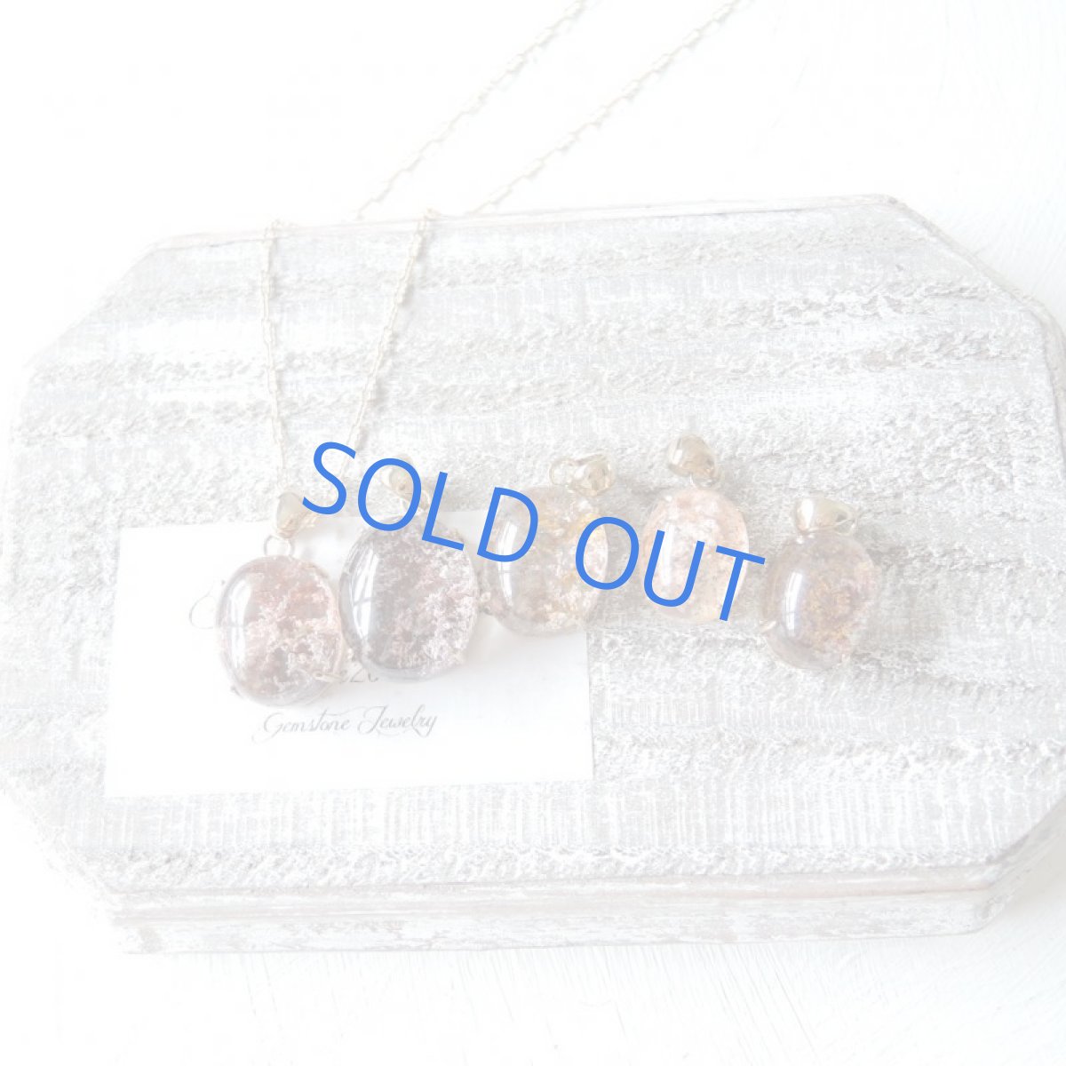 画像7: 【1点もの・D】サンゴ風 ガーデンクォーツ 14kgf約40cmネックレス (7)