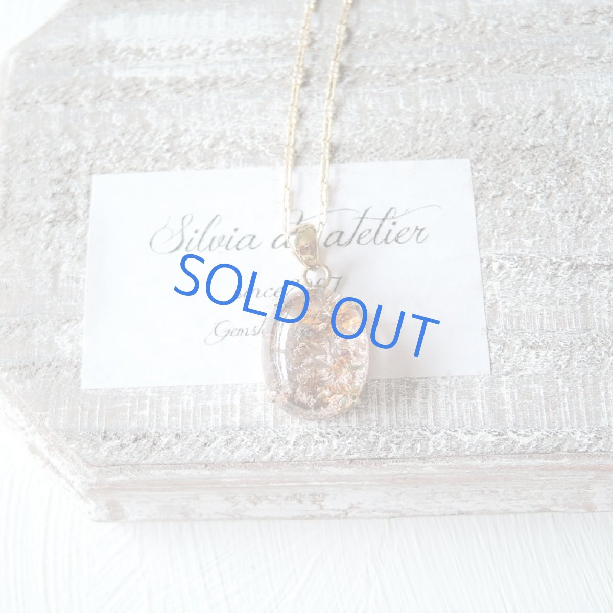 画像4: 【1点もの・B】赤サンゴ風　ガーデンクォーツ　14kgf約50cmネックレス (4)