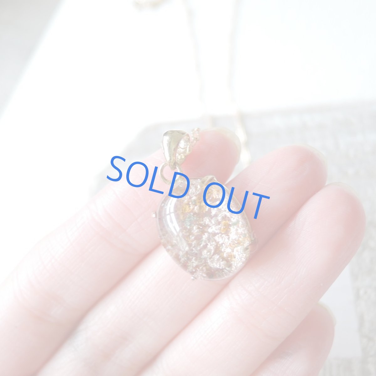 画像3: 【1点もの・B】赤サンゴ風　ガーデンクォーツ　14kgf約50cmネックレス (3)