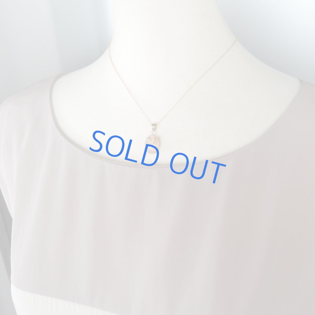 画像7: 【1点もの・E】サンゴ風 ガーデンクォーツ 14kgf約40cmネックレス (7)