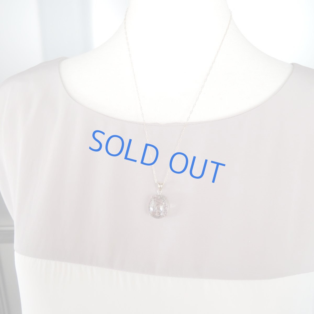 画像6: 【1点もの・C】桜の森風 ガーデンクォーツ 14kgf約50cmネックレス (6)