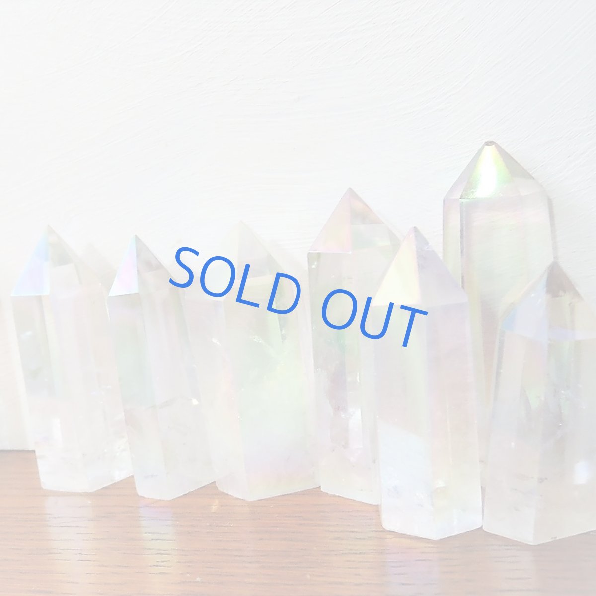 画像4: 在庫次第終了【訳あり粒】大粒　オーラクォーツ結晶　クラスター＆音叉セット (4)