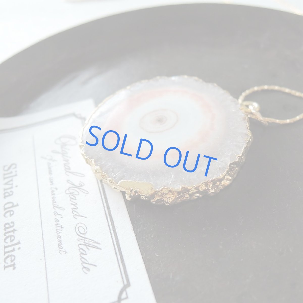 画像6: 【1点もの・大粒B】桜風 ピンク ソーラークォーツ 約60cm 14kgfストリングスネックレス  (6)