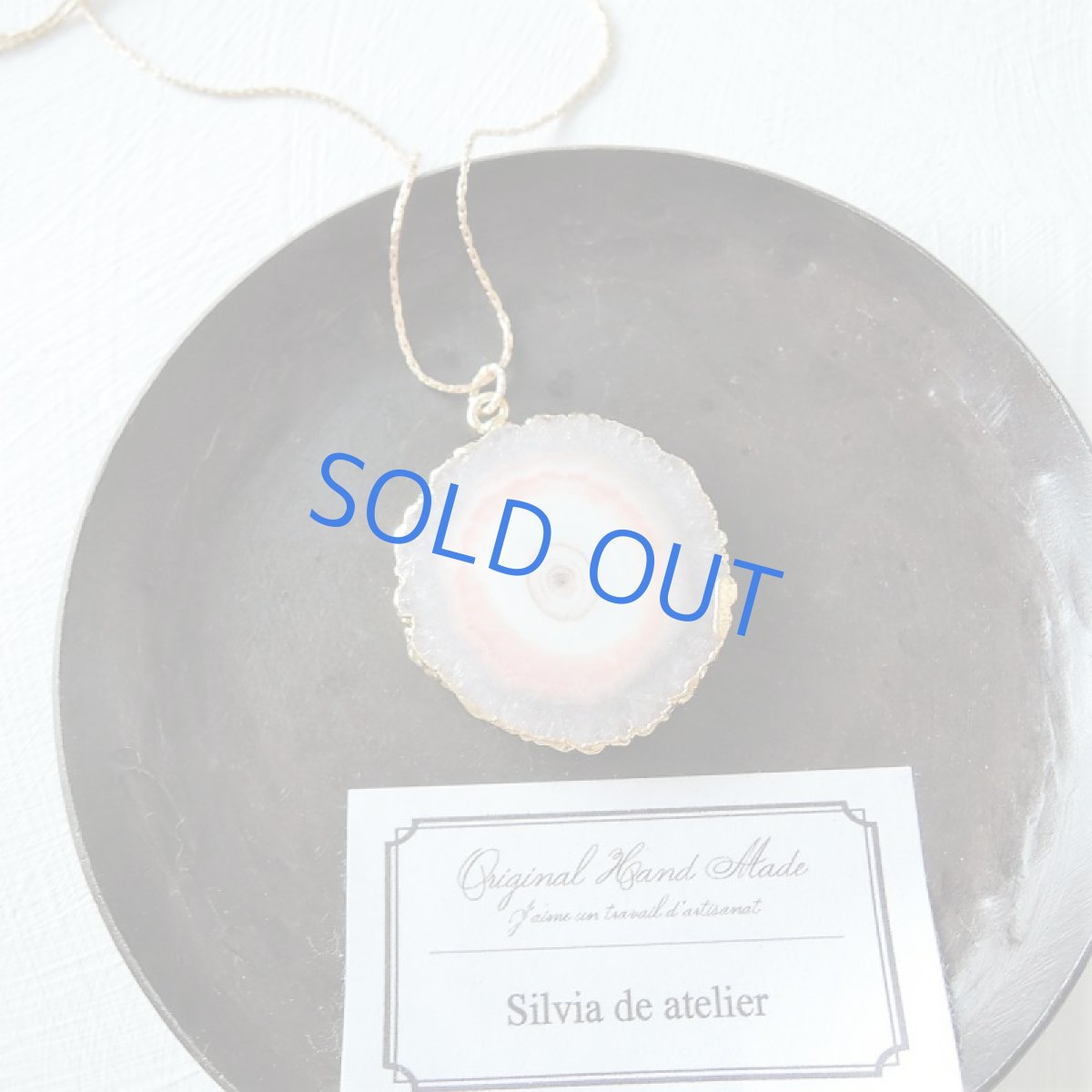 画像4: 【1点もの・大粒B】桜風 ピンク ソーラークォーツ 約60cm 14kgfストリングスネックレス  (4)