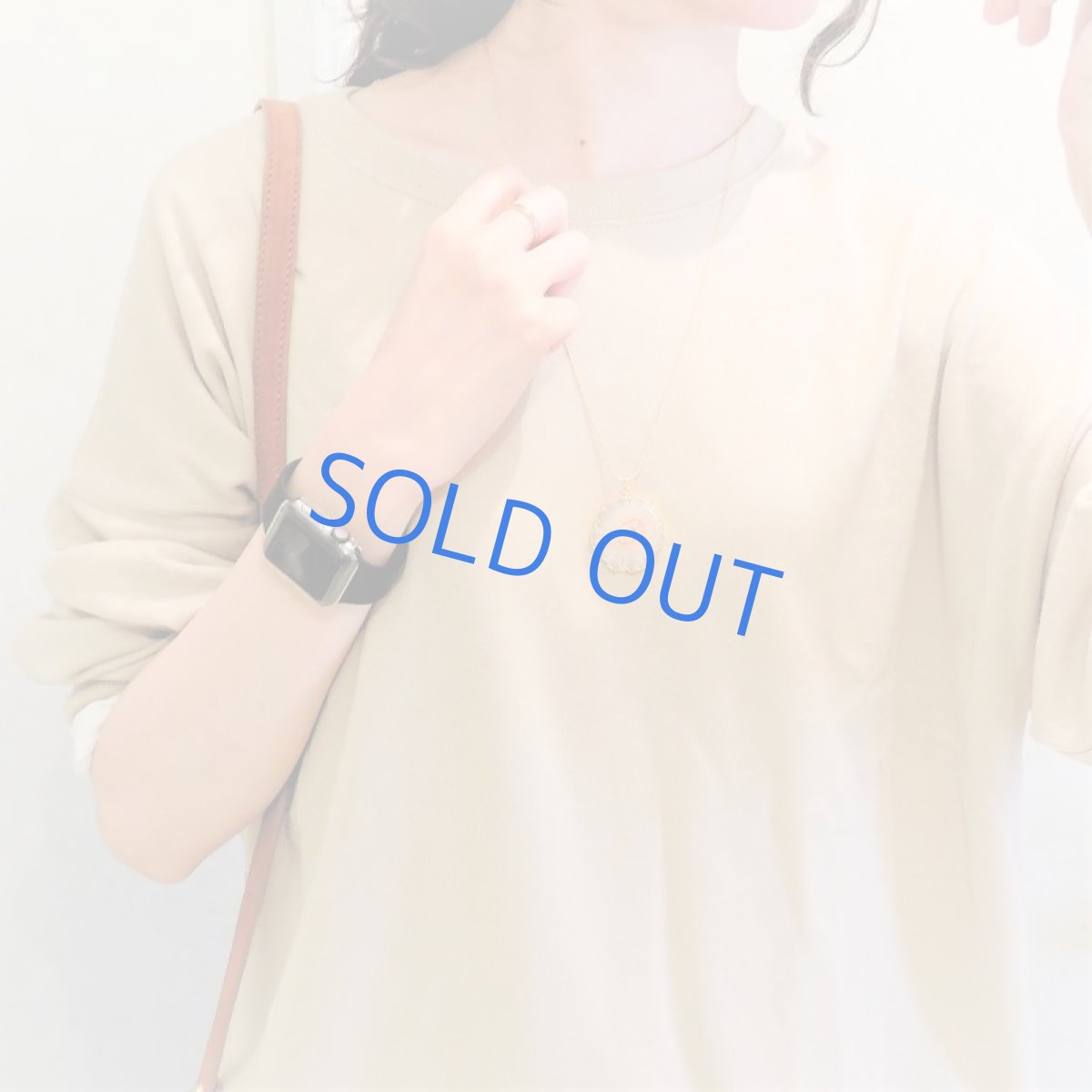 画像5: 【１点もの・大粒A】桜風　ピンク　ソーラークォーツ　約60cm　14kgfストリングスネックレス  (5)