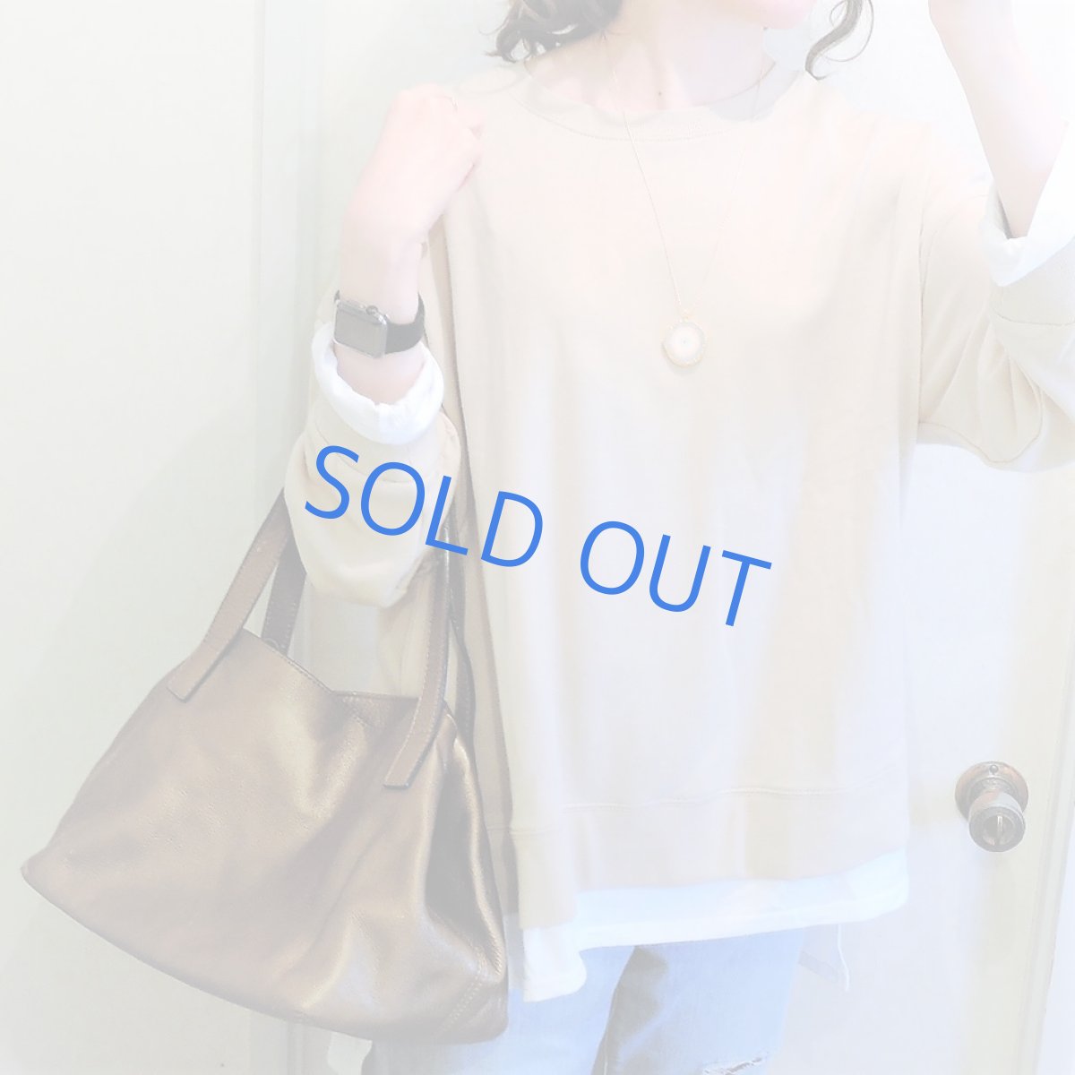 画像7: 【1点もの・大粒B】桜風 ピンク ソーラークォーツ 約60cm 14kgfストリングスネックレス  (7)