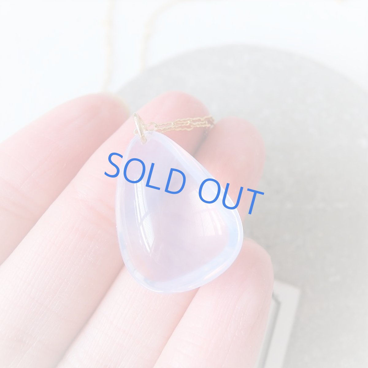 画像3: OUTLET【残り2・超大粒】希少!5A スコロライト タンブル サージカルステンレス約50cmチェーンネックレス (3)