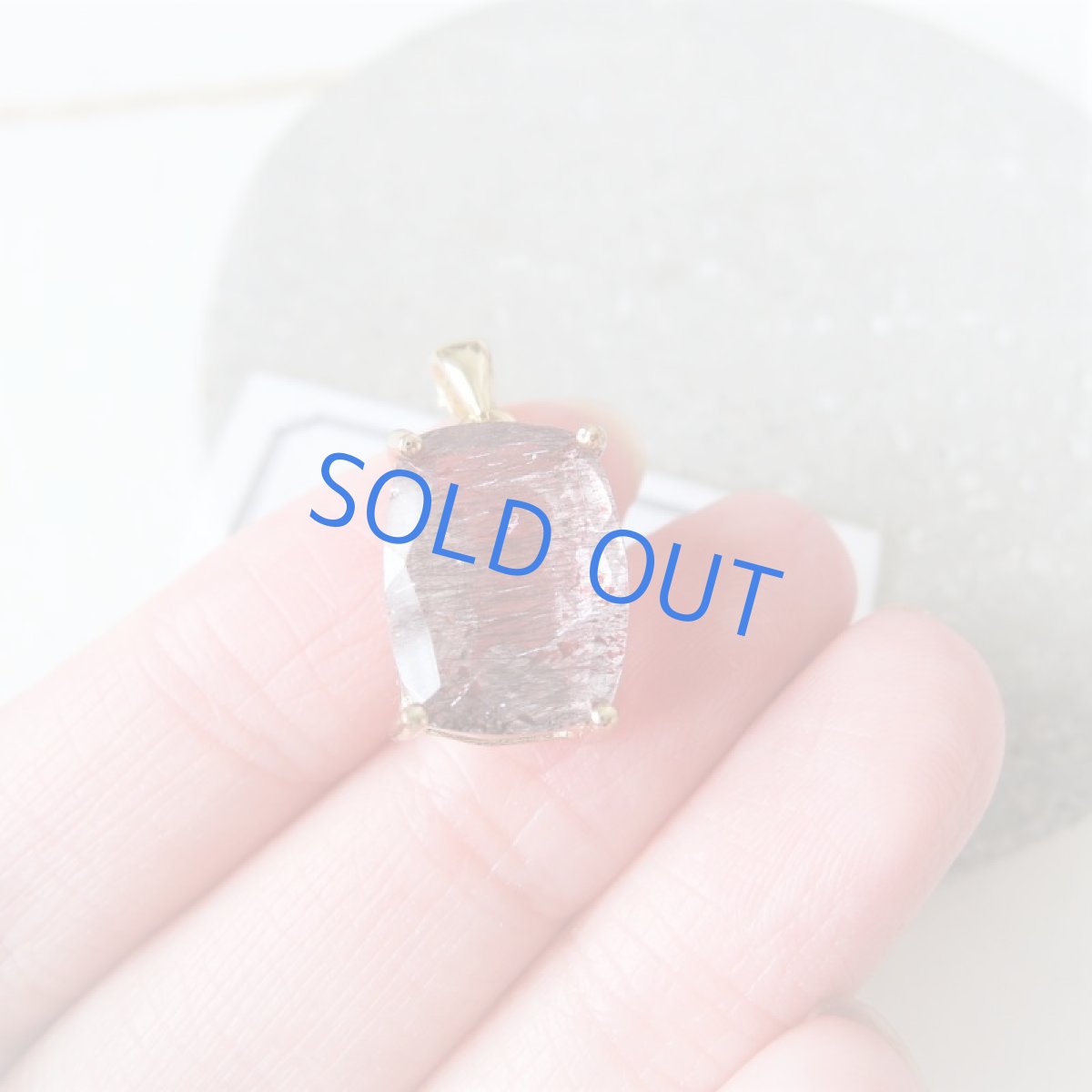 画像3: 【1点もの・シカクE】大粒・宝石質　ブラジル産　ゲーサイト　ジェムカット　14kgf約50cmチェーンネックレス (3)