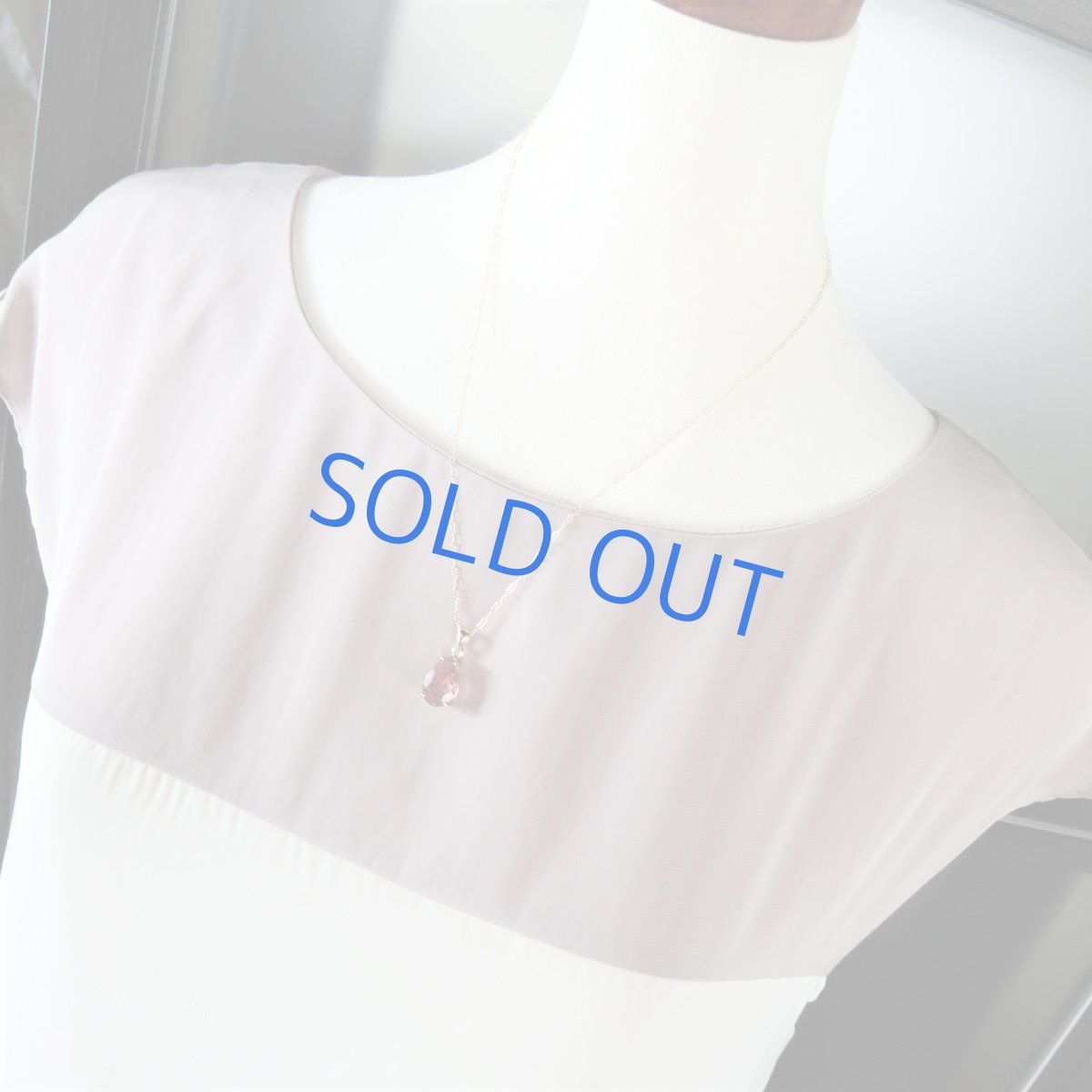 画像5: 【1点もの・しずくC】大粒・宝石質 ブラジル産 ゲーサイト ジェムカット 14kgf約50cmチェーンネックレス (5)