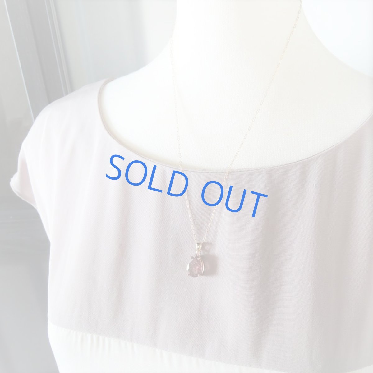 画像9: 【1点もの・しずくD】大粒・宝石質　ブラジル産　ゲーサイト　ジェムカット　14kgf約50cmチェーンネックレス (9)