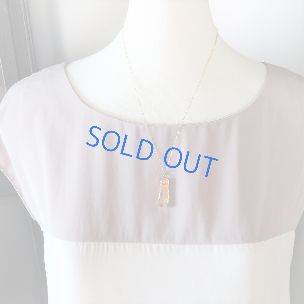 画像8: 【1点もの・フレームB】希少! 古代ローマングラス フレームペンダント 14kgf約50cmチェーンネックレス (8)