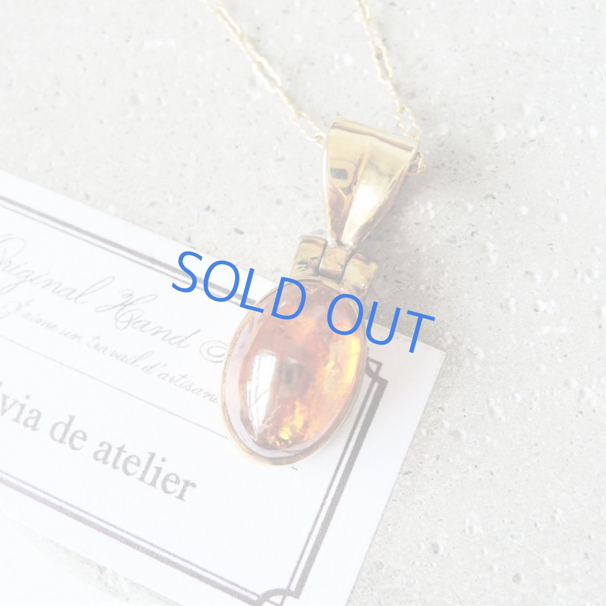 画像4: 【1点もの・オーバルC】超希少石!AAA スペイン産スファレライト フレーム 14kgf約50cmチェーンネックレス (4)