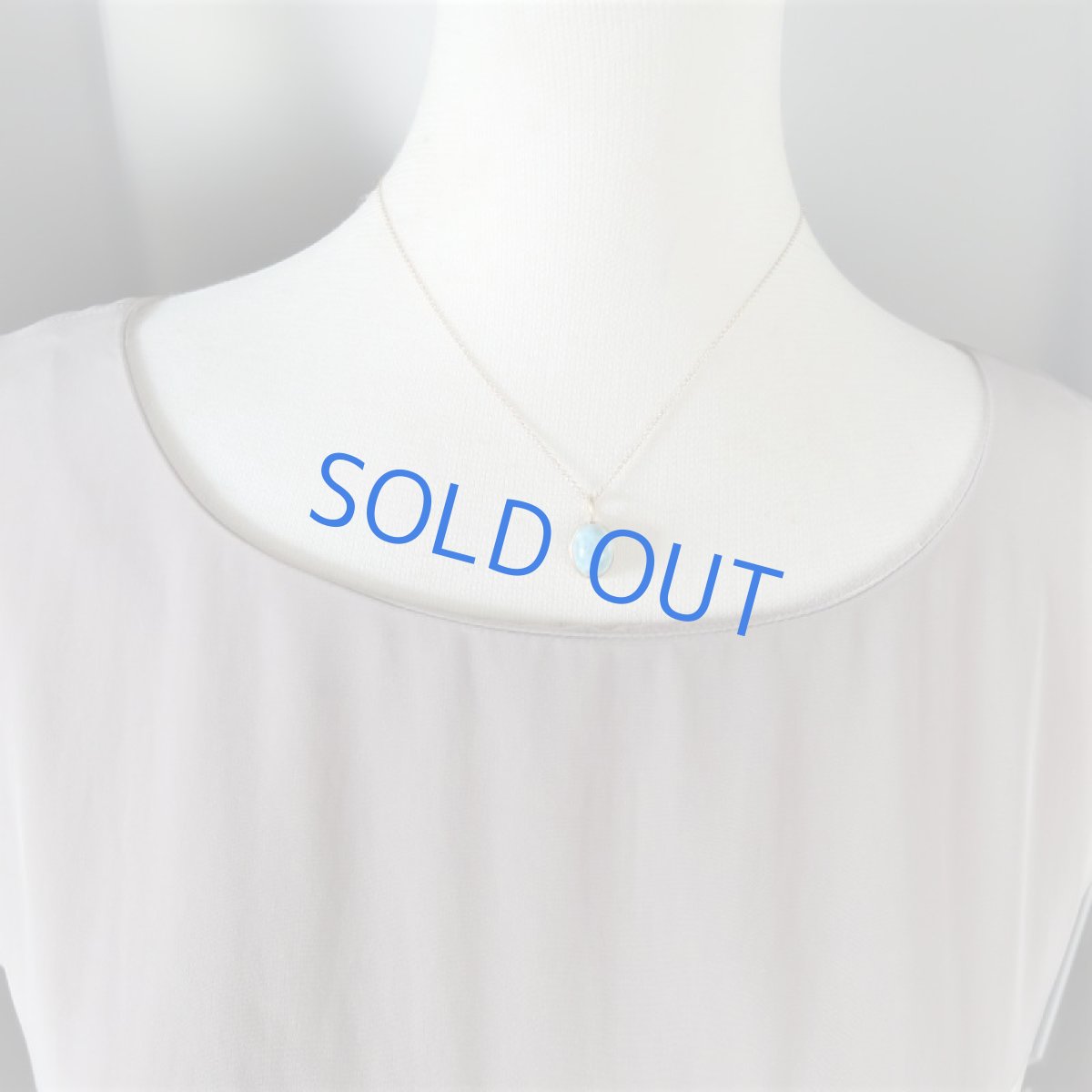 画像7: 【1点もの・オーバルC】AAAA ドミニカ産ラリマー カボション 14kgf約40cmチェーンネックレス (7)