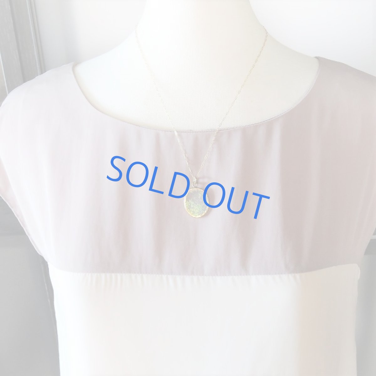 画像9: 【1点もの・フレームA】希少! 古代ローマングラス フレームペンダント 14kgf約50cmチェーンネックレス (9)