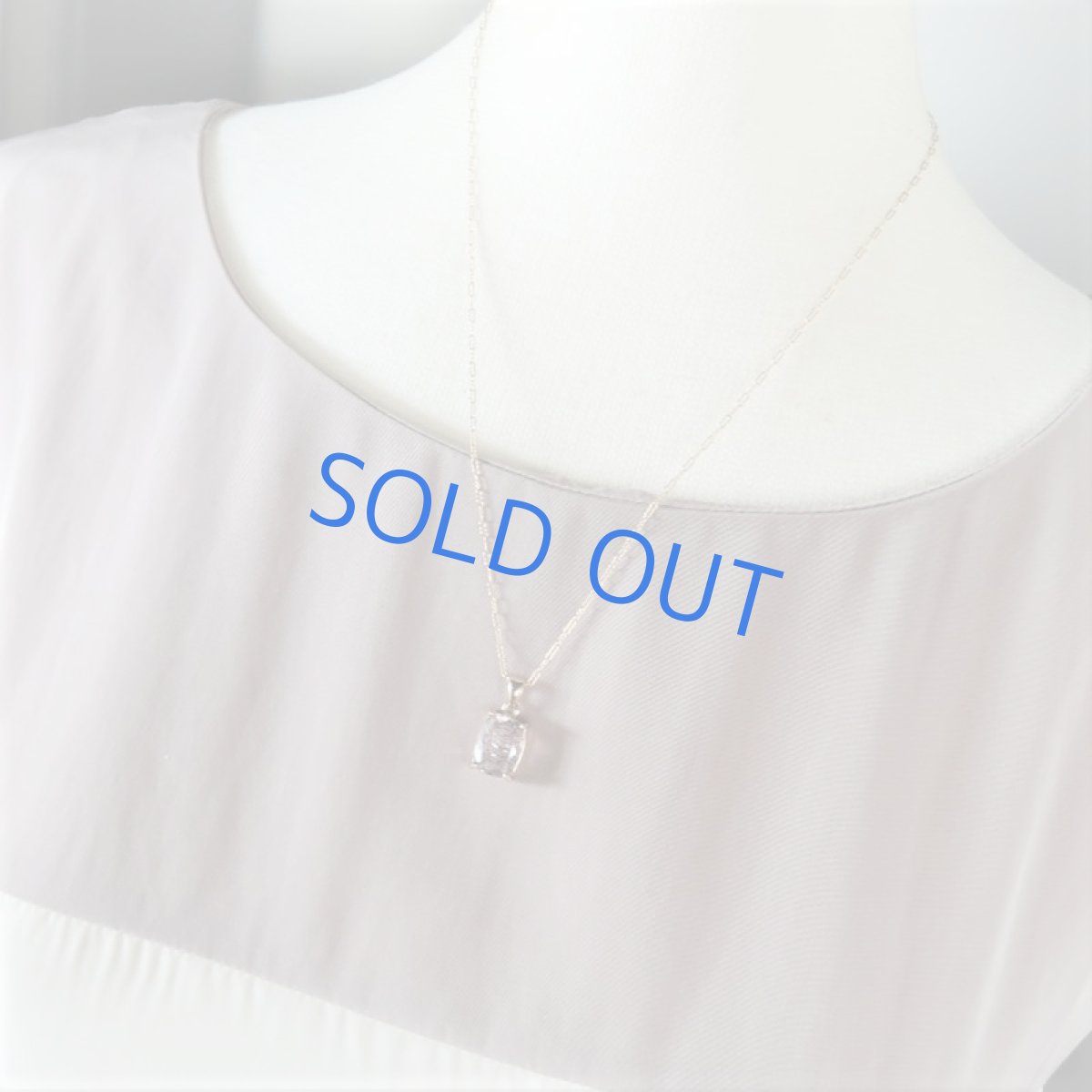 画像8: 【1点もの・シカクE】大粒・宝石質　ブラジル産　ゲーサイト　ジェムカット　14kgf約50cmチェーンネックレス (8)