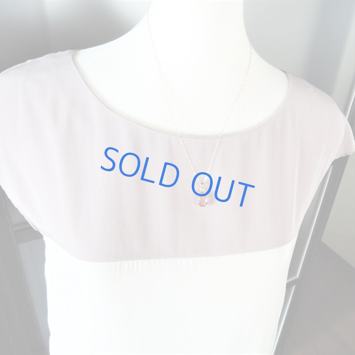 画像6: 【1点もの・しずくC】大粒・宝石質 ブラジル産 ゲーサイト ジェムカット 14kgf約50cmチェーンネックレス (6)