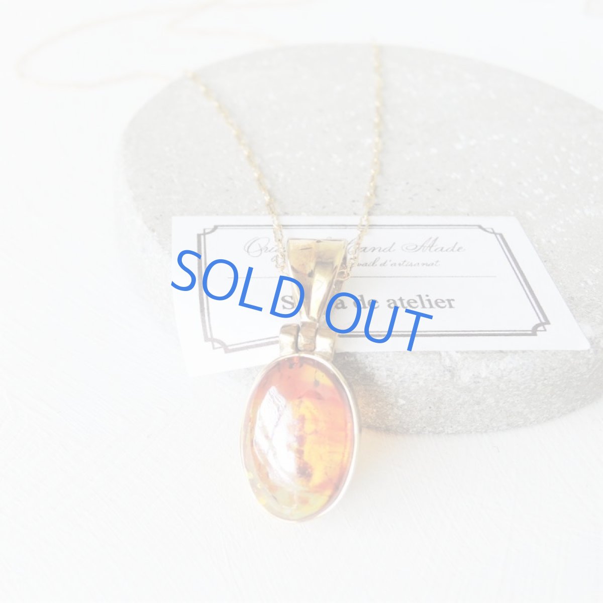 画像6: 【1点もの・オーバルB】超希少石!AAA スペイン産スファレライト フレーム 14kgf約50cmチェーンネックレス (6)