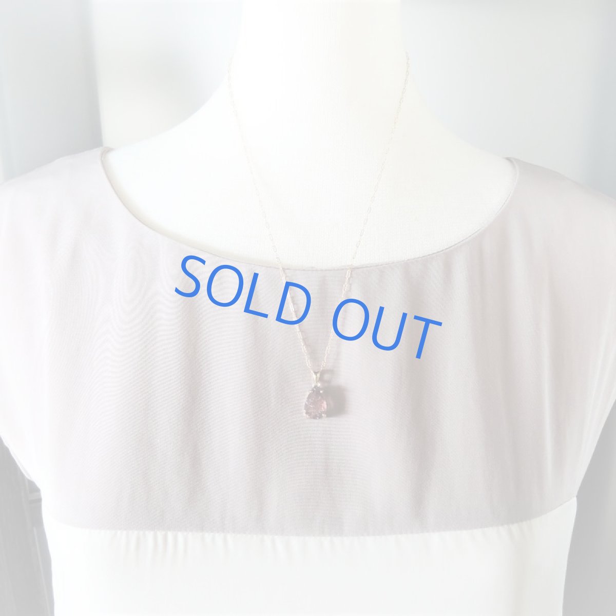 画像8: 【1点もの・しずくD】大粒・宝石質　ブラジル産　ゲーサイト　ジェムカット　14kgf約50cmチェーンネックレス (8)