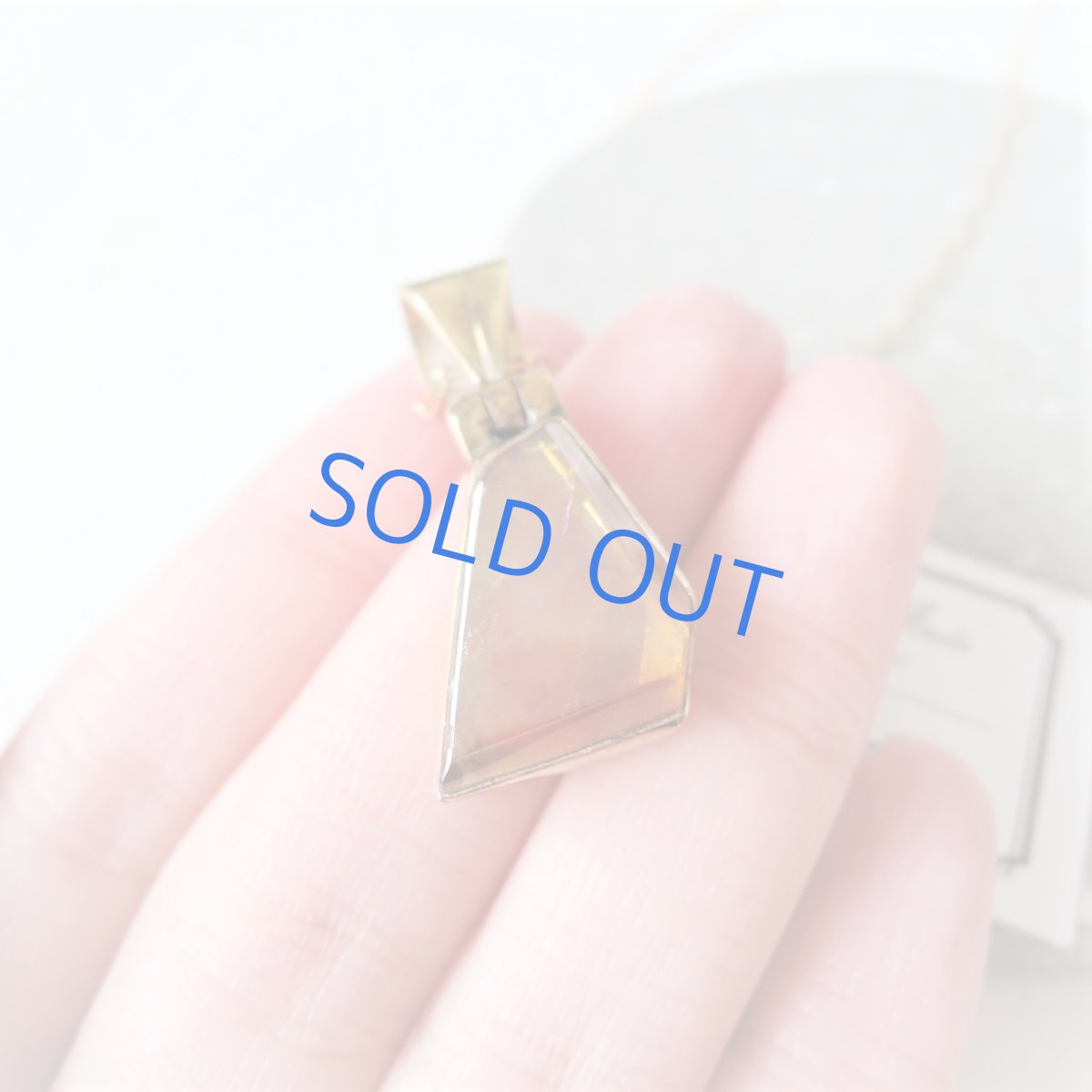 画像4: 【1点もの・サンカクA】超希少石!AAA スペイン産スファレライト フレーム 14kgf約50cmチェーンネックレス (4)