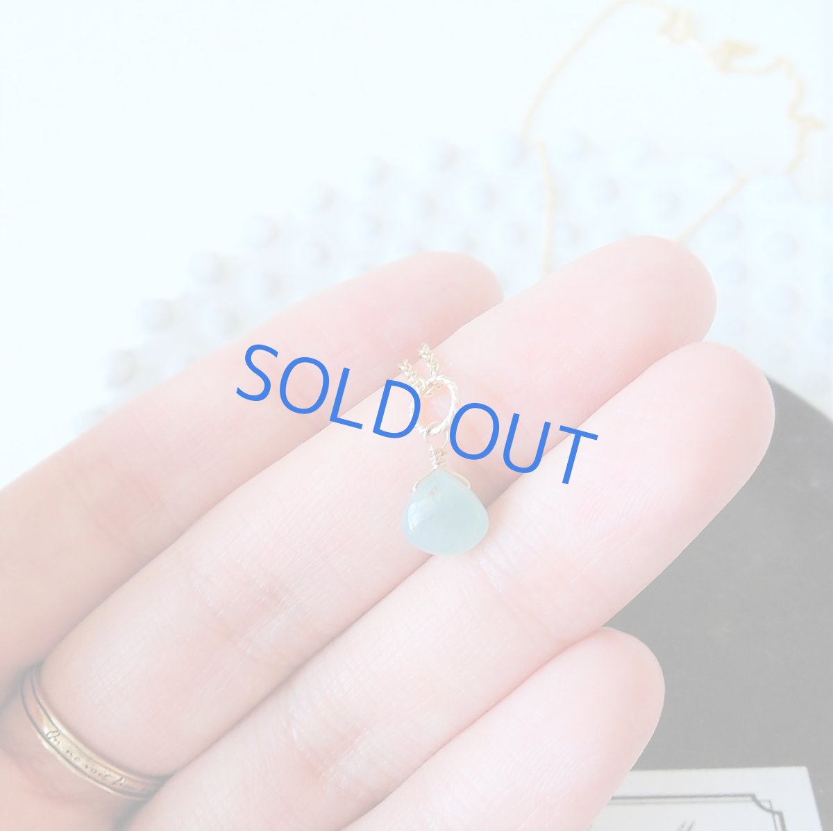 画像2: 【限定数のみ】希少石　グランディディエライト　ミニマロン　14kgf約40cmチェーンネックレス (2)