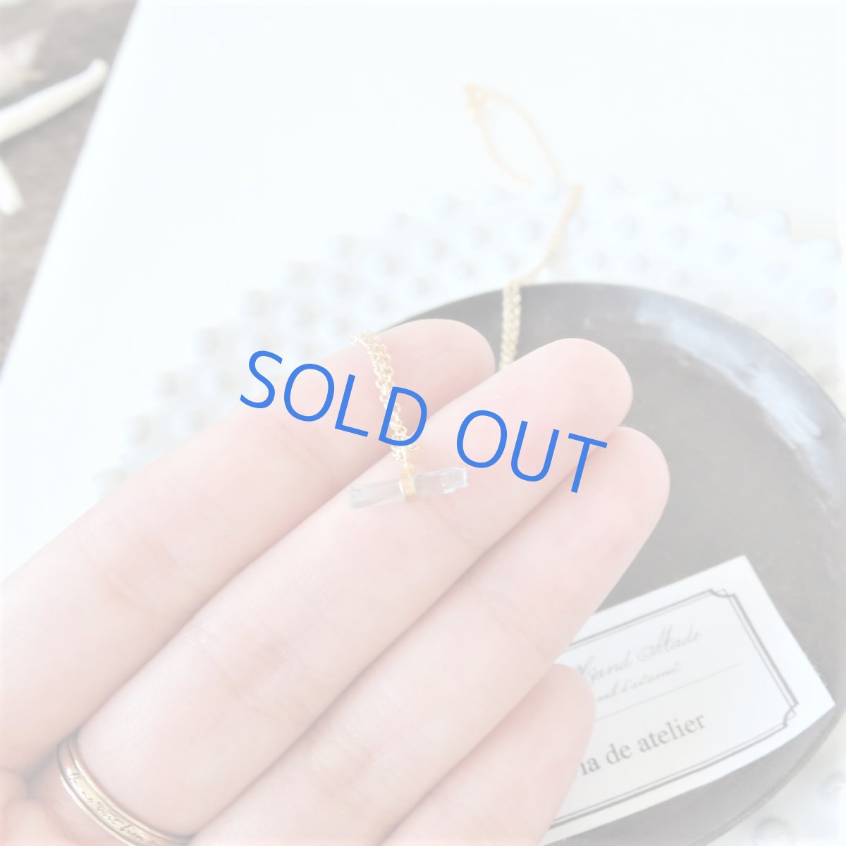 画像6: 【残り僅か】ブルーアクアマリン結晶　14kgfネックレス40cm (6)