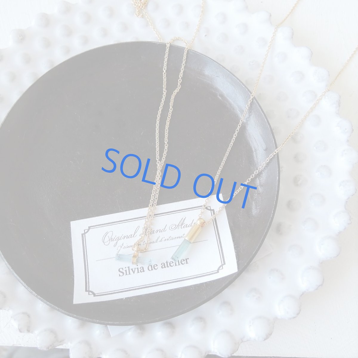 画像9: 【残り僅か】ブルーアクアマリン結晶　14kgfネックレス40cm (9)