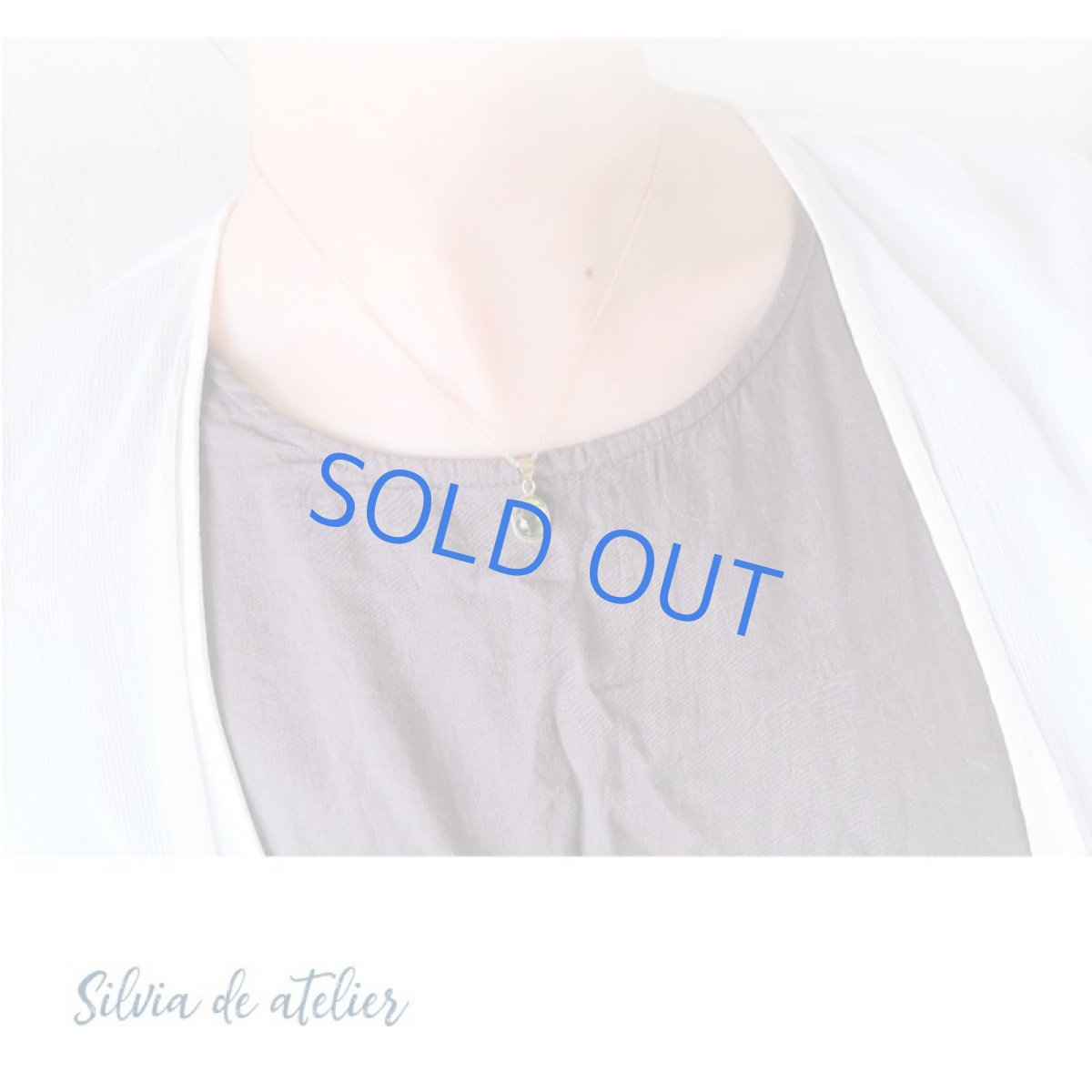 画像8: 【訳あり1点のみ・クラック】ペリドット　大粒カボション　オーバルフレーム　約40cm　14kgfネックレス (8)