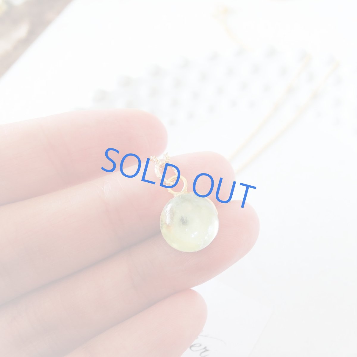 画像2: 【1点もの・アニバーサリー12th】アクアマリン　ラウンドカボション　14kgfネックレス40cm (2)