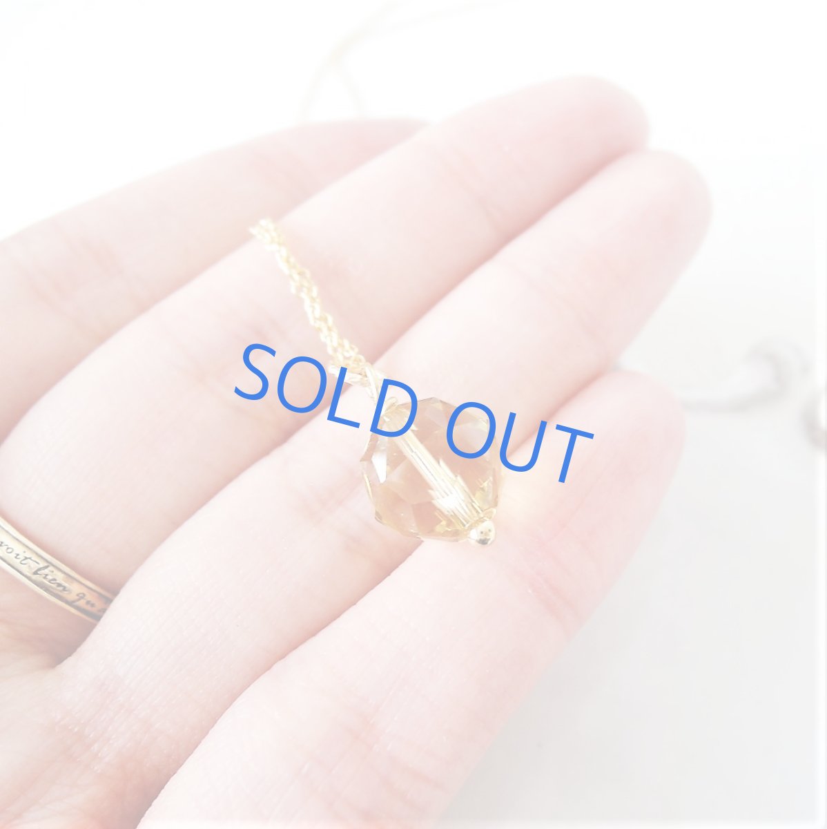 画像4: 【残り1】希少石！４Aコンゴ産　天然非加熱シトリン　ラウンドカット　14kgfネックレス40cm (4)