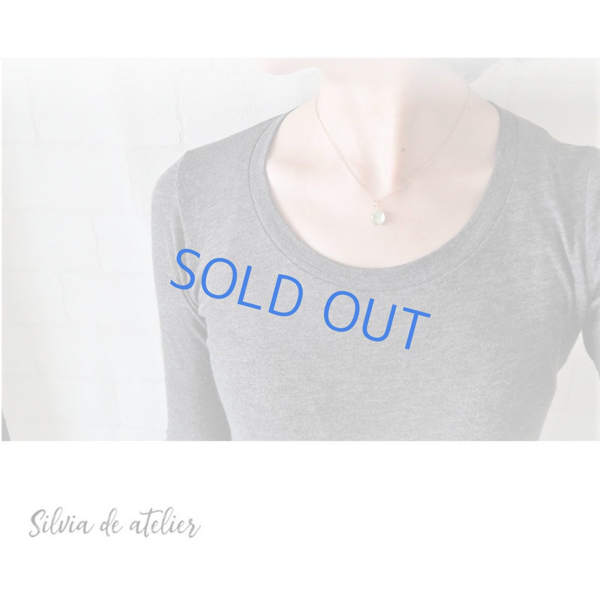 画像6: 【1点もの・アニバーサリー12th】アクアマリン　ラウンドカボション　14kgfネックレス40cm (6)