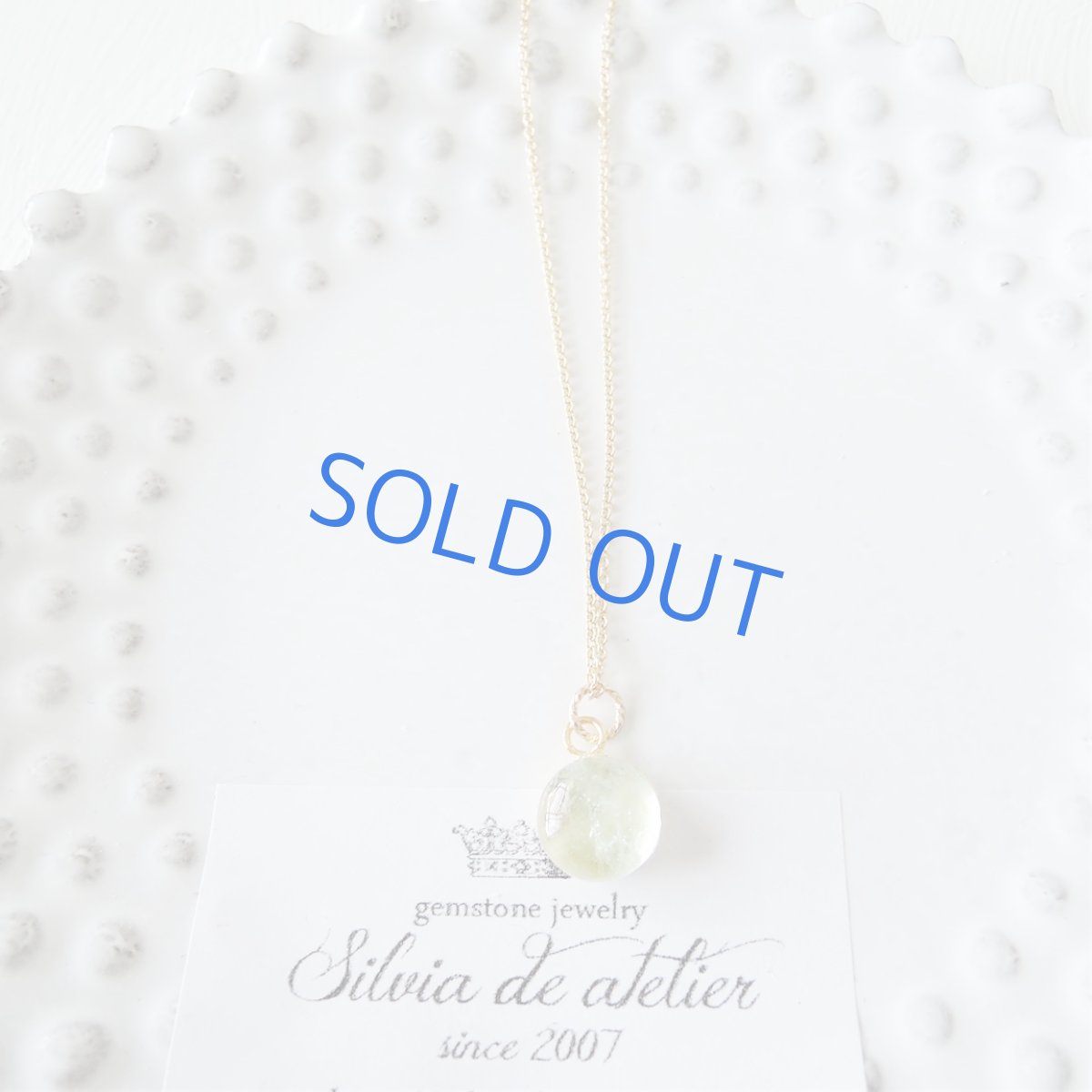 画像4: 【1点もの・アニバーサリー12th】アクアマリン　ラウンドカボション　14kgfネックレス40cm (4)