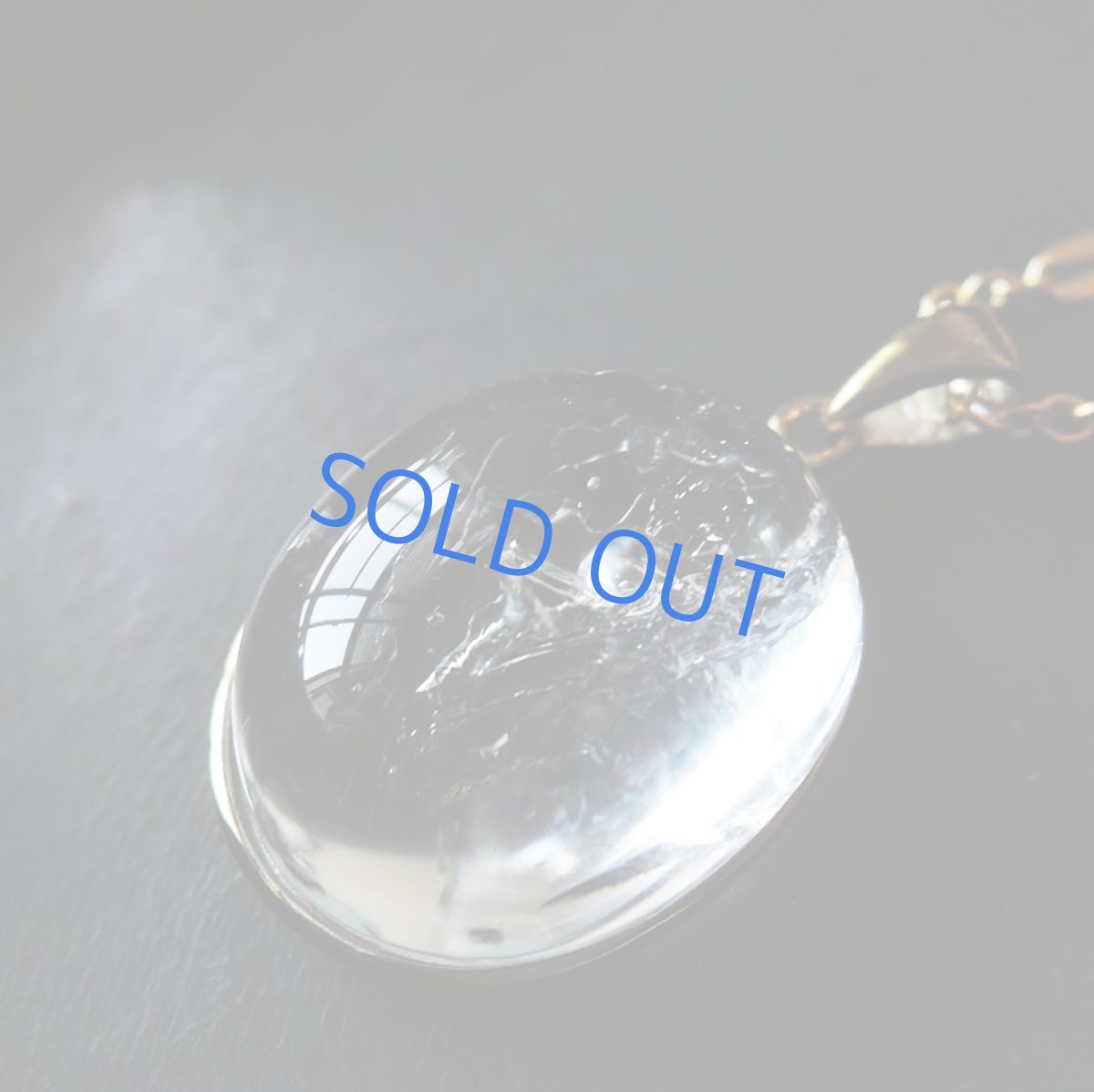 画像6: 【1点もの・C】希少石！水入り水晶（クリスタル）虹入り　ペンダントネックレス　14KGFネックレス50cm (6)